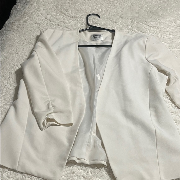 Jennifer Lopez White Women's Blazer - Picture 1 of 3